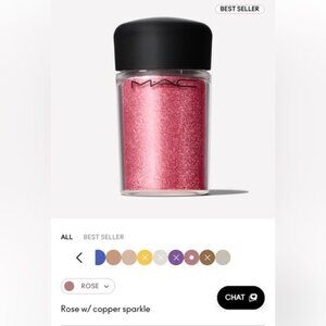 BRAND NEW MAC Cosmetics Rose Pink Copper sparkle pigment eyeshadow glitter FULL